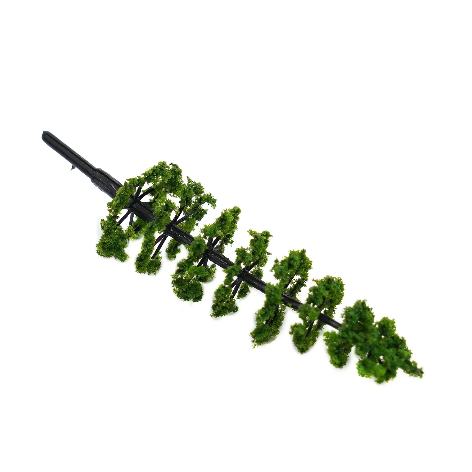 10Pcs Bäume Modell Grün Für Skala Eisenbahn Layout 9CM Miniatur Sandtisch Modell Landschaft DIY Für Szene Dekoration
