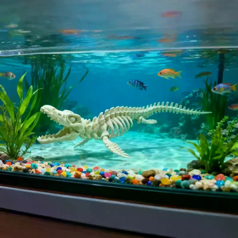 1pcs Dinosaur Skeleton Model F - Marine Aquarium Home 评论和价格
