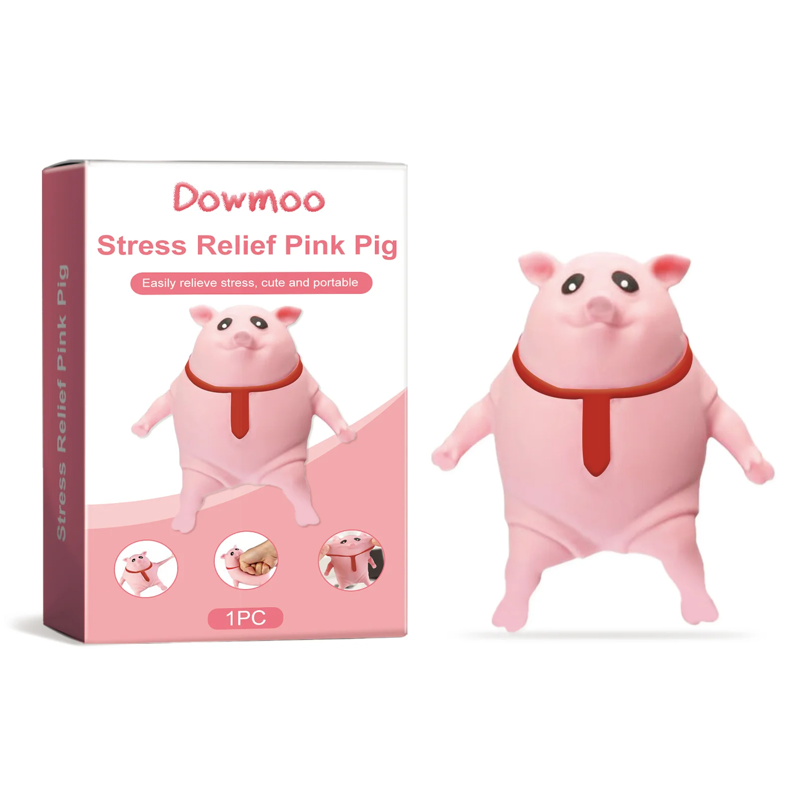 

Розовые свинки Dowmoo: креативный мультяшный дизайн, создающий радостные впечатления, забавные и увлекательные развлечения.