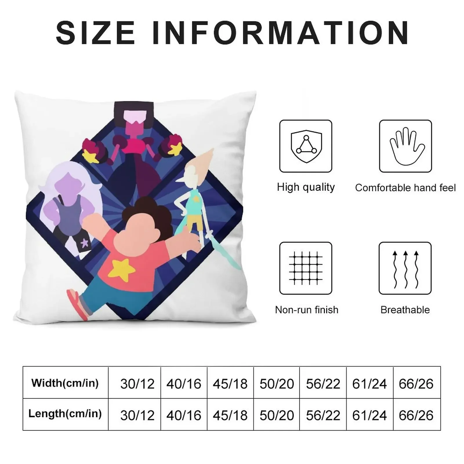 steven universe 4 Throw Pillow Pillowcases Cushion Covers Sofa Sofa Cushions Covers pillow