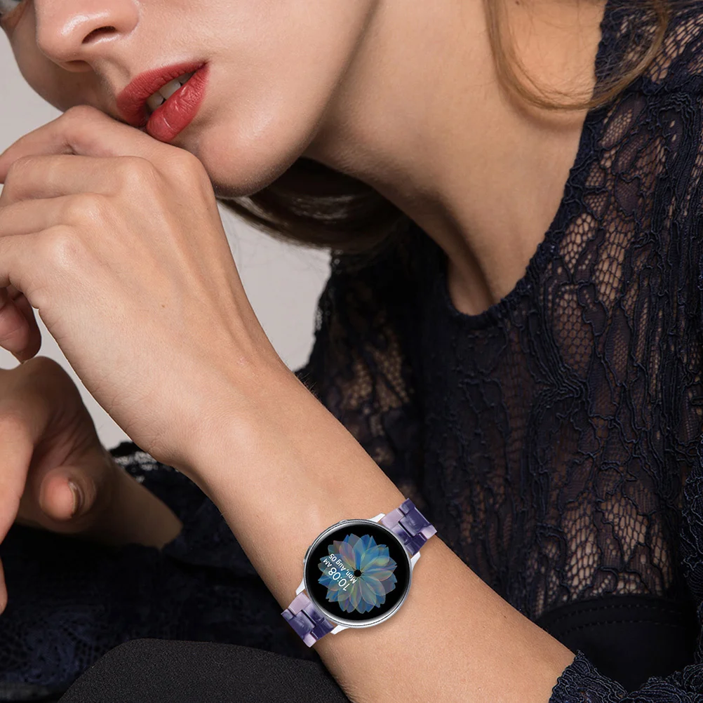 

1 шт., декоративный полимерный ремешок для часов, сменный ремешок с двойной кнопкой, складной, совместимый с гибким Fitbit