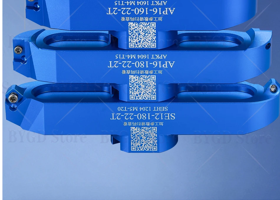 BYGD AP16 SE12 Schaftfräser Werkzeug 90 ° 45 ° KM12 400R rechtwinkliger Brückenfräskopf aus Aluminiumlegierung – Detail 5