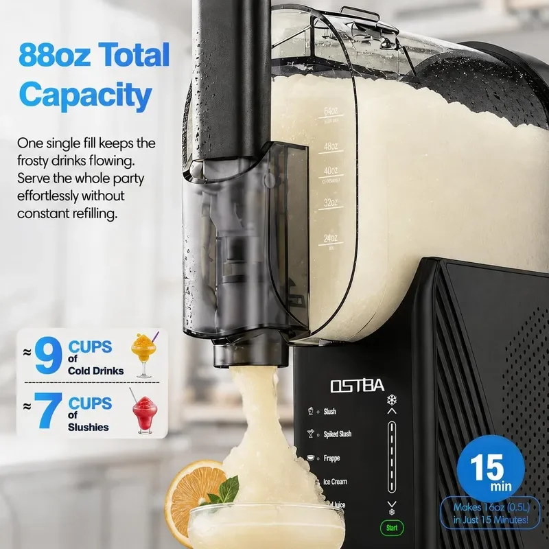 88oz Soft Serve Ice Cream Machine No Ice Needed Slushie Maker