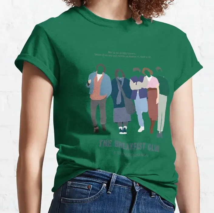 الإفطار نادي كلاسيكي تي شيرت مخصص الكبار في سن المراهقة للجنسين الطباعة الرقمية تي شيرت مضحك الفن الشارع الشهير الكرتون المحملة Xs-5Xl