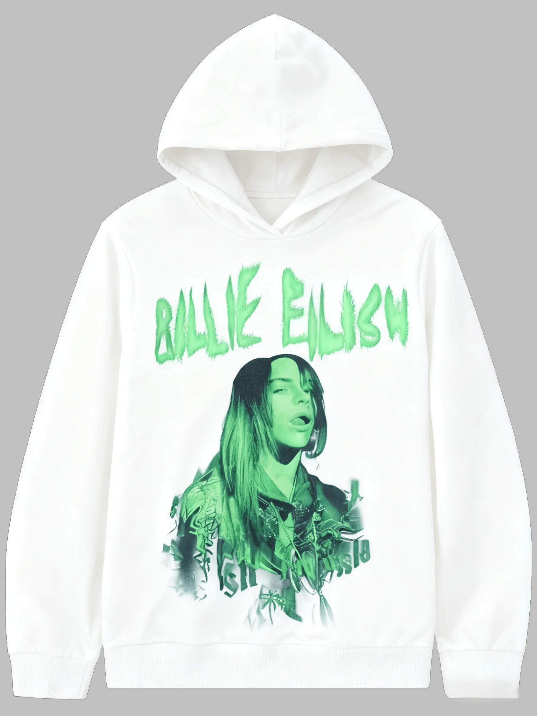 بيلي إيليش مطبوعة عارضة أزياء الخريف هوديي الرجال والنساء فضفاضة المتضخم الرجعية القطن الخالص هوديي الشارع ارتداء للجنسين