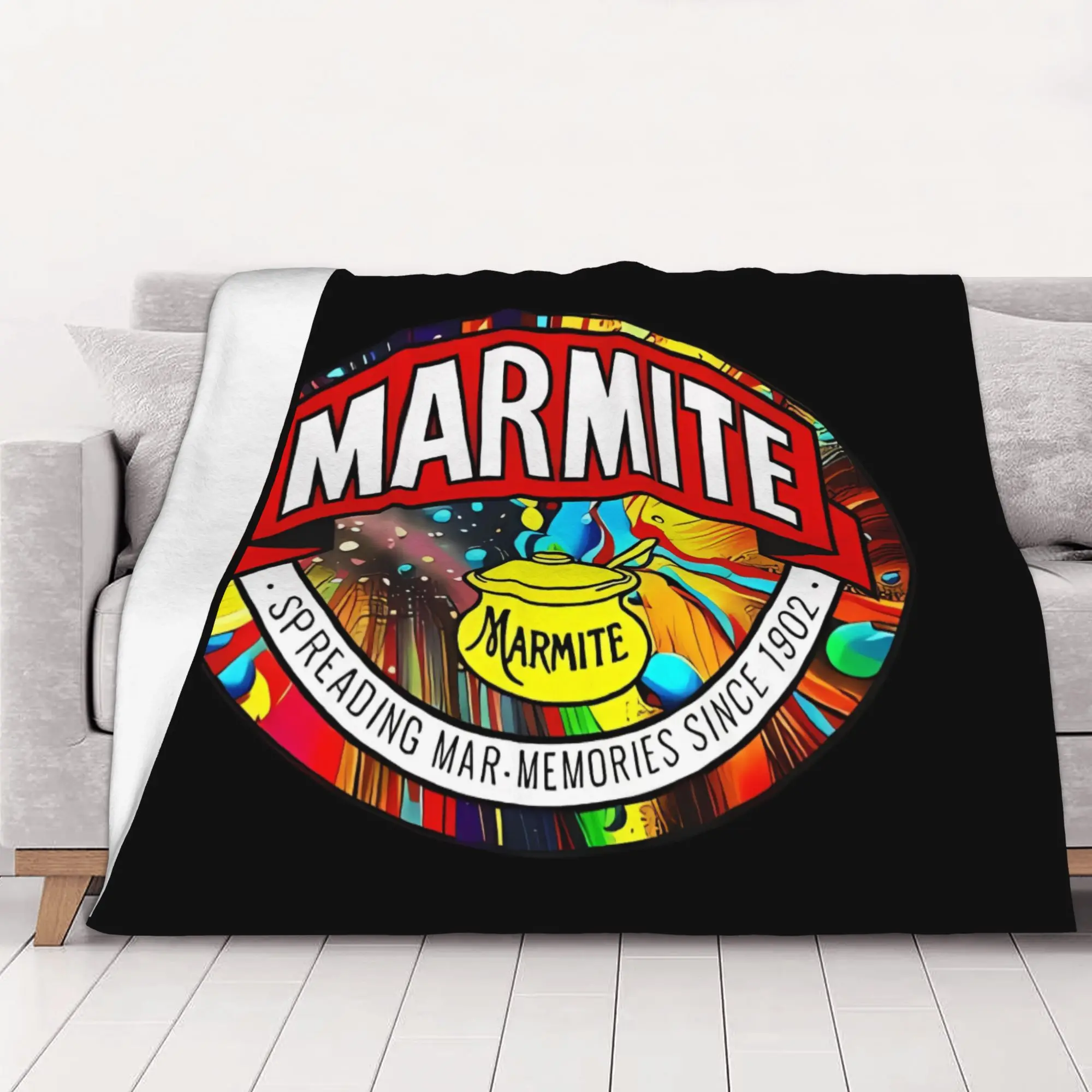 1PC Anniversary Pop Marmite home room decorations Winter Blankets for Adults Bedding Home Interior Sofa Knee