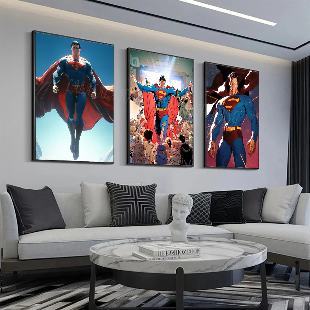 1pc Superman Poster Bedroom Posters Bar Coffee Tube Art Hanging Paintings Living Room Decor