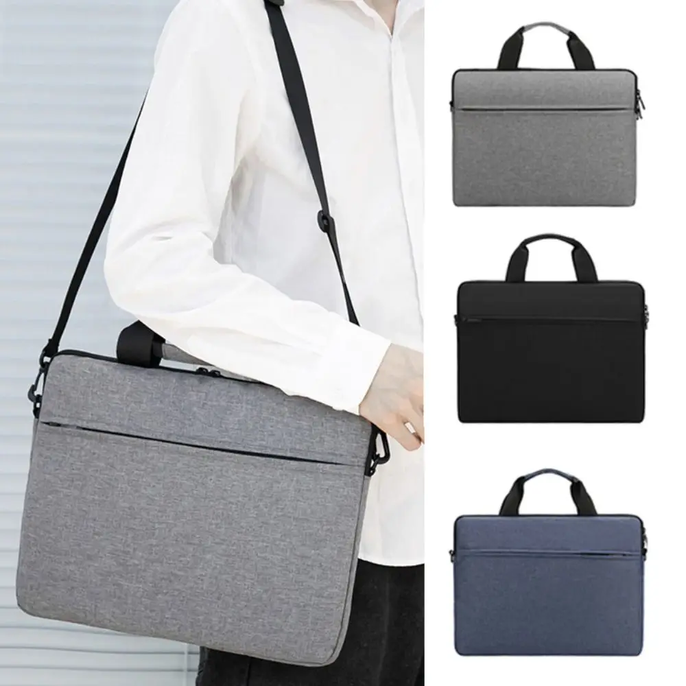 

New Shockproof Laptop Sleeve Case Ultra Thin Business Laptop Handbag Fashion Large Capacity Shoulder Bag