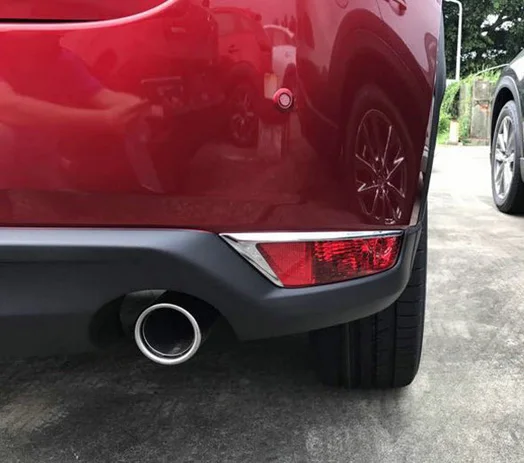 

Хромированная накладка на заднюю противотуманную фару из АБС-пластика для Mazda CX-5 CX5 2017 2018 2019, автомобильные аксессуары, наклейки