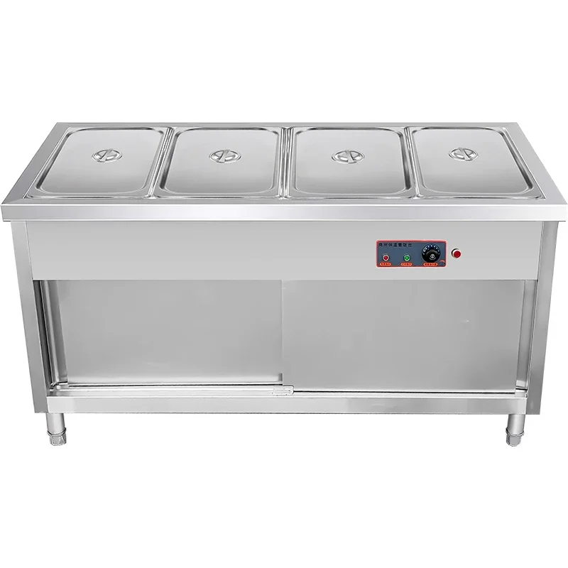 

Электрический настольный согревающий стол Lyroe из нержавеющей стали с выдвижным ящиком, стол для подогрева еды