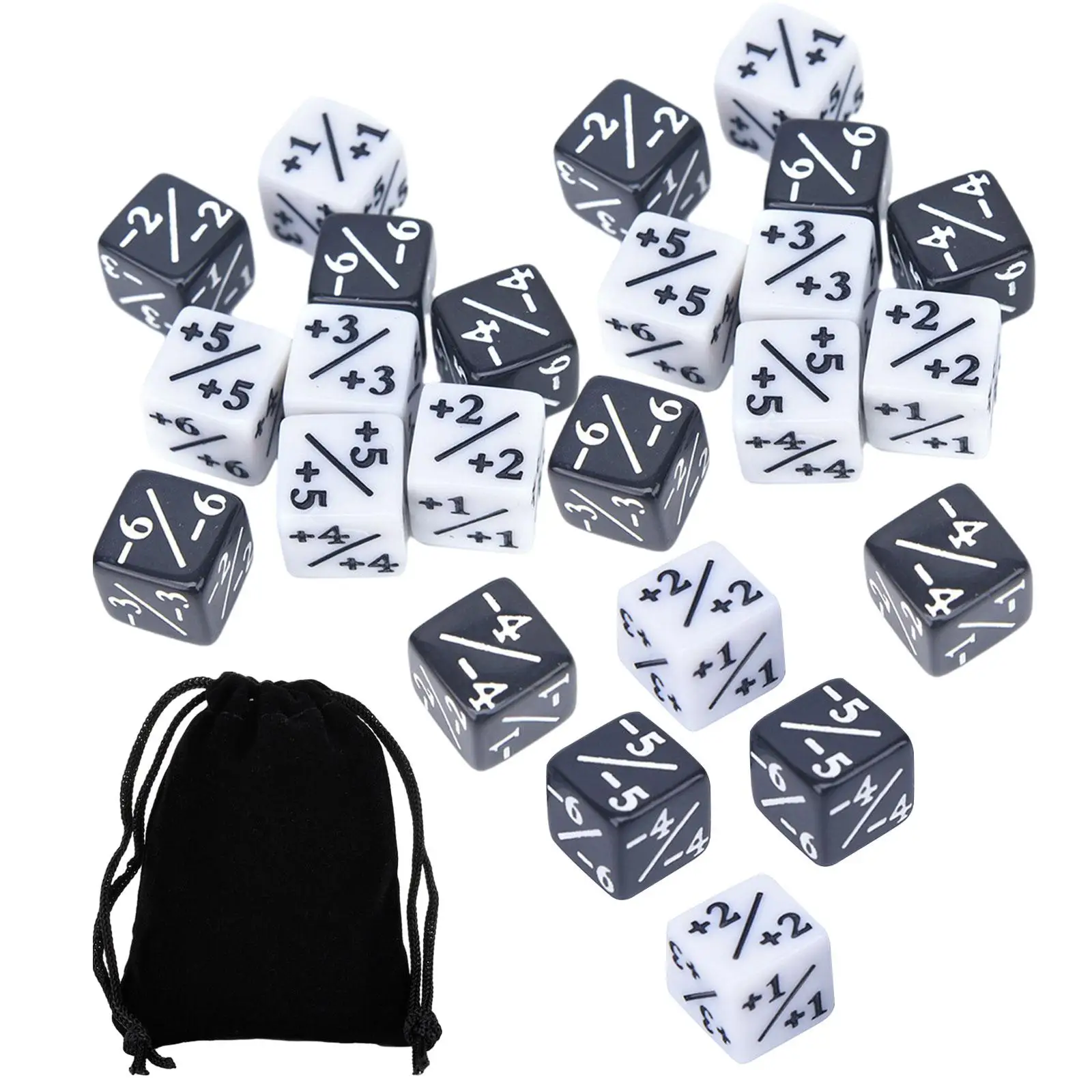 24 dados de fichas de contador para juegos de cartas de rol, accesorios para juegos, suministros para fiestas