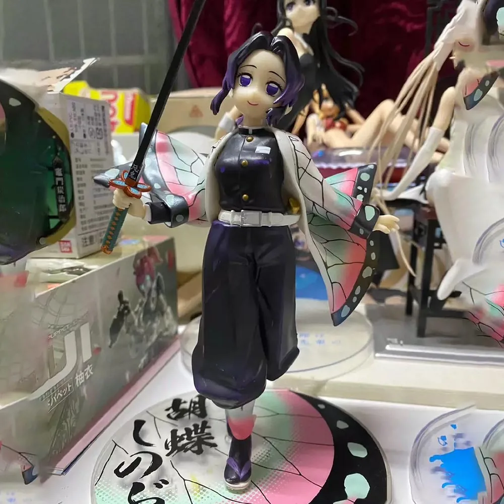 Demon Slayer Figure Kochou Shinobu Gk Anime Figures Kimetsu No Yaiba Figurine Statue Pvc Model Doll Decoration For Kids Gifts