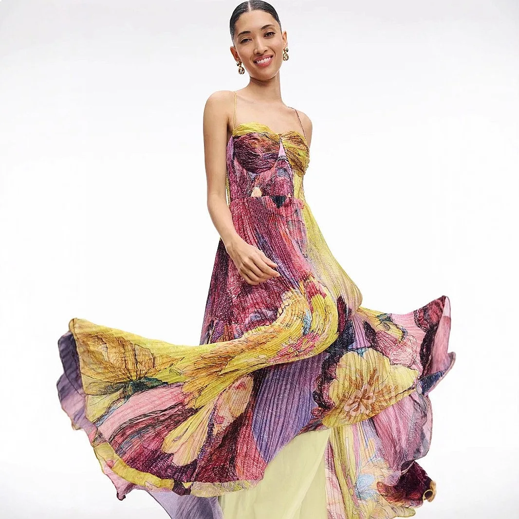 Women's Bodycon Evening Dress Floral Print Pleated Strapless Tube Top Midi Dress Jumpsuit Playsuit Matching Set