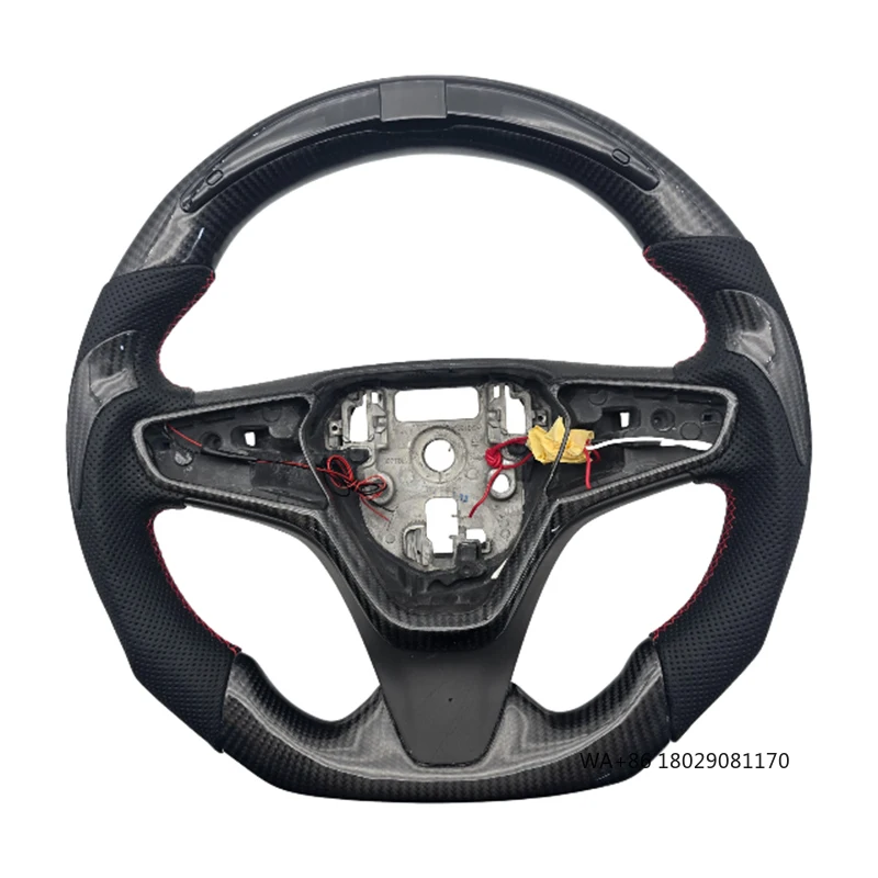 

High Quality Wholesale Price Carbon Fiber Perforated Leather Led Steering Wheel for Chevrolet Cruze Car Steering Wheel