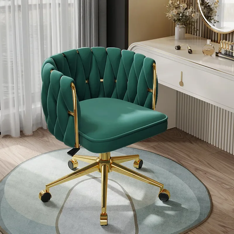 Furniture Light Luxury High Texture Makeup Chair Dressing Stool Household Lifting Rotating Computer Relaxing Foldable Chairs
