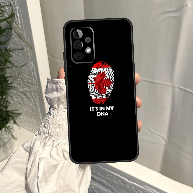 Custodia con bandiera canadese per Samsung Galaxy A15 A35 A55 A54 A34 A14 A13 A23 A33 A53 A52 A32 A12 A56 A36 A16 A17