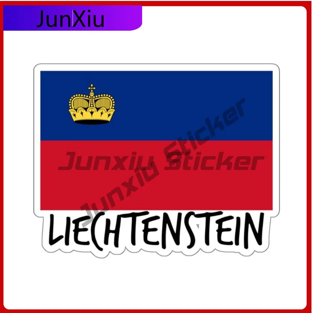 

Liechtenstein Flag Travel Sticker Funny Creative Wall Boat Scratch Cover Exterior Parts Vinyl Decal For Car Truck SUV Window