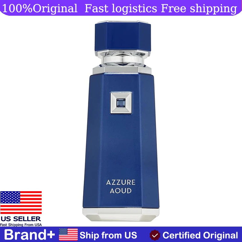 

Fragrance World French Avenue Azzure Aoud Eau De Parfum for Men 100ml Long Lasting Fragrance Cologne French Perfume Portable