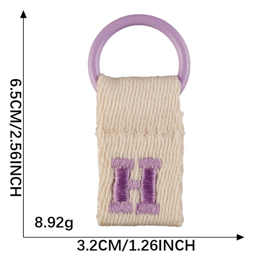 

Органайзер для ключей 26-летний брелок с вышивкой, брелок для ключей с алфавитом, пряжка для ключей от машины, подвески для деловой сумки, деловой держатель для ключей, мужской