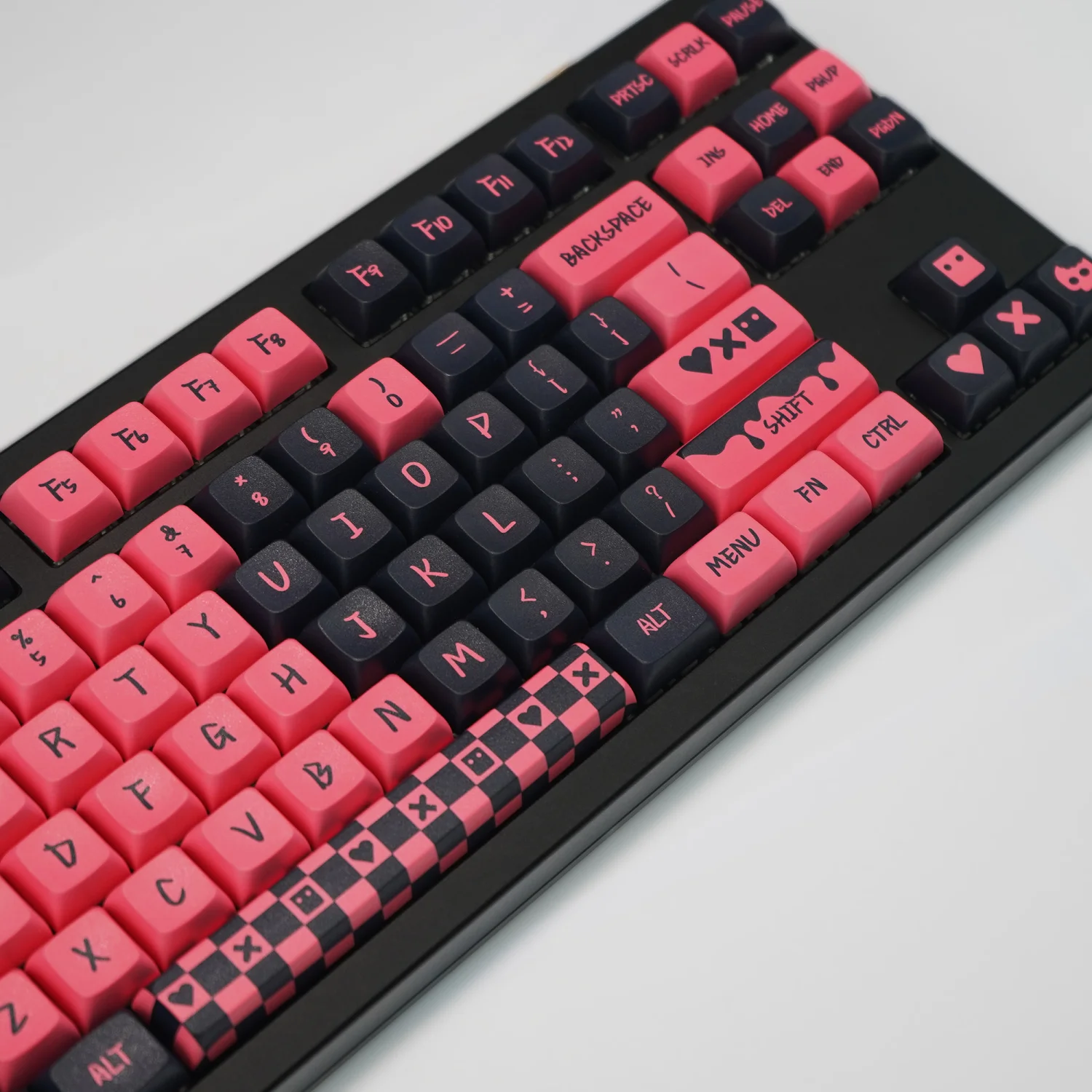 メカニカルキーボード130キー,pbt,小さな完全なセット,昇華処理,xsa高さ,クロスアクスル用