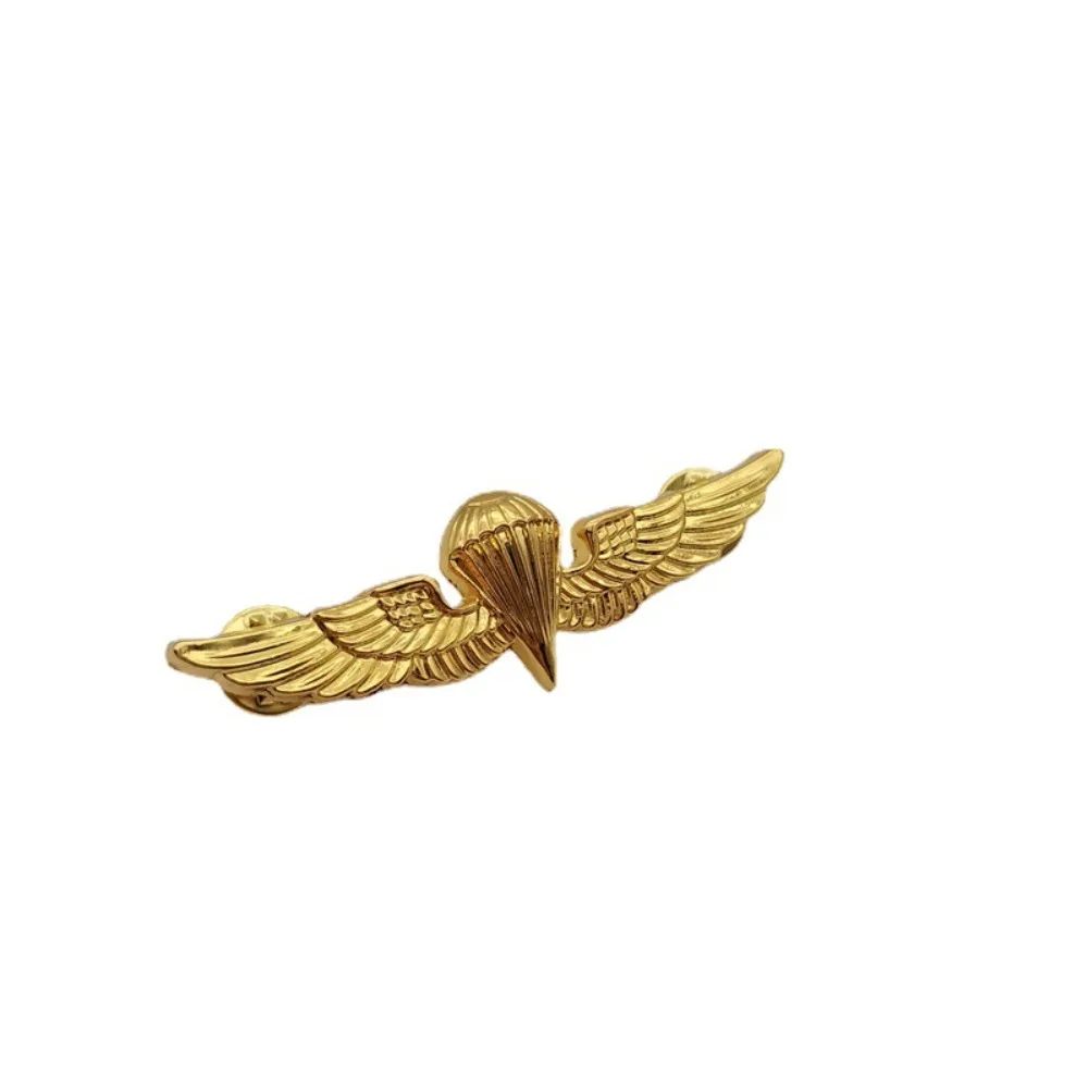 Trendy Gold Silver Plated Airplane Metal Wing Brooch for Men Women Vintage Pilot Aviator Pin Badge Backpack Clothing Accessories view 6