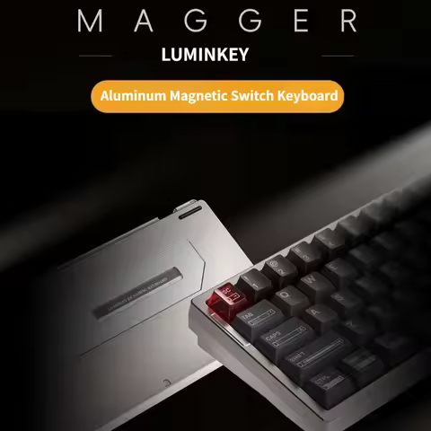 LUMINKEY Magger68 Magnetic Switch Keyboard Wired GASKET RGB 8kHz 0.08MS RT 0.01mm Custom Aluminum FPS Gaming Mechanical Keyboard