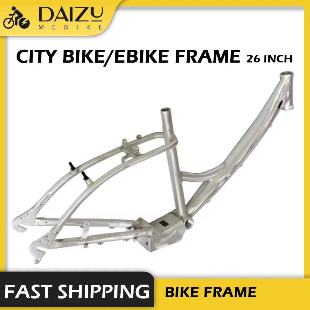 26 Inch Bike Frame Speed V Brake Pieces 26 Ebike Frameset Aluminum Alloy for Adult Bike Rim Bicycle Cycling Accessories Parts