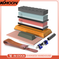 400#/1000# 3000#/8000# Premium Whetstone Cut Sharpening Stone Set Sharpener Non Slip Base Cutter Sharpener