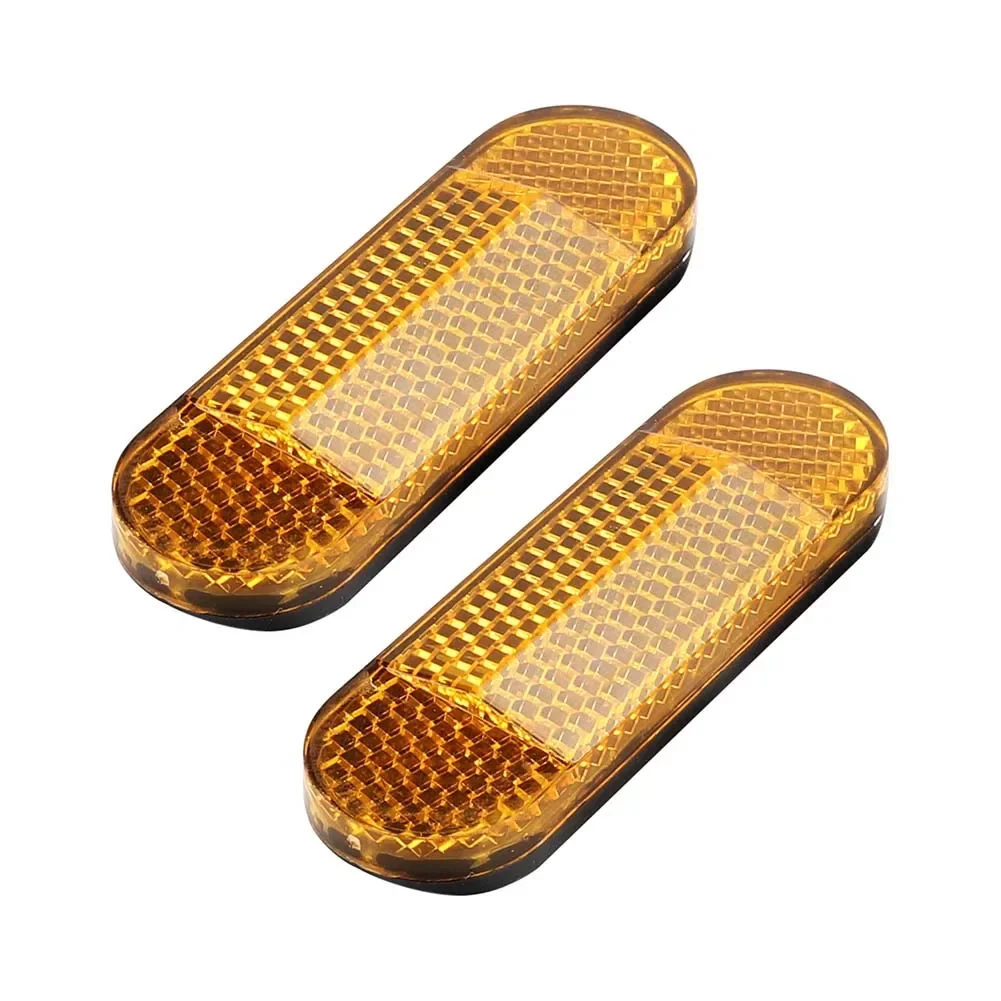 2pcs Reflective Tube Reflector For Ninebot Max G30 G30D Electric Scooter Accessories Multi-angle Warn Prismatic 73x23x11mm