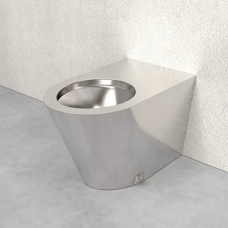 for 304 Stainless Steel Wall Mounted Toilet Smooth Easy Clean Deodorant for Prison Dormitory Bathroom Supply