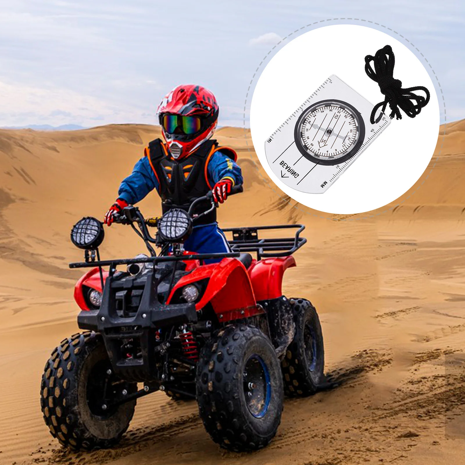 

4Pcs Small Hiking Compass Lightweight Portable Pocket Outdoor Navigation Compass Hiking Survival