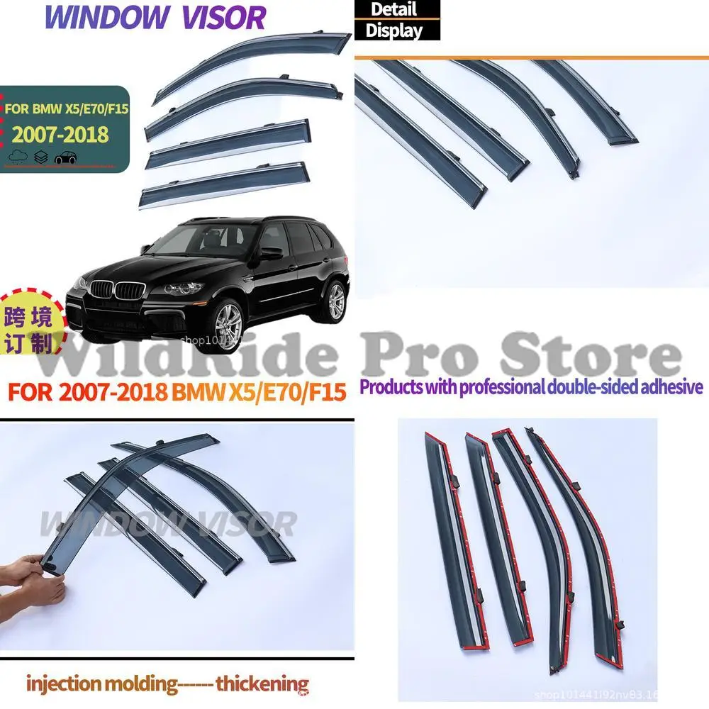 

1 set For BMW X5 E70 2007-2018 Rain Visor Side Window Sun Shade
