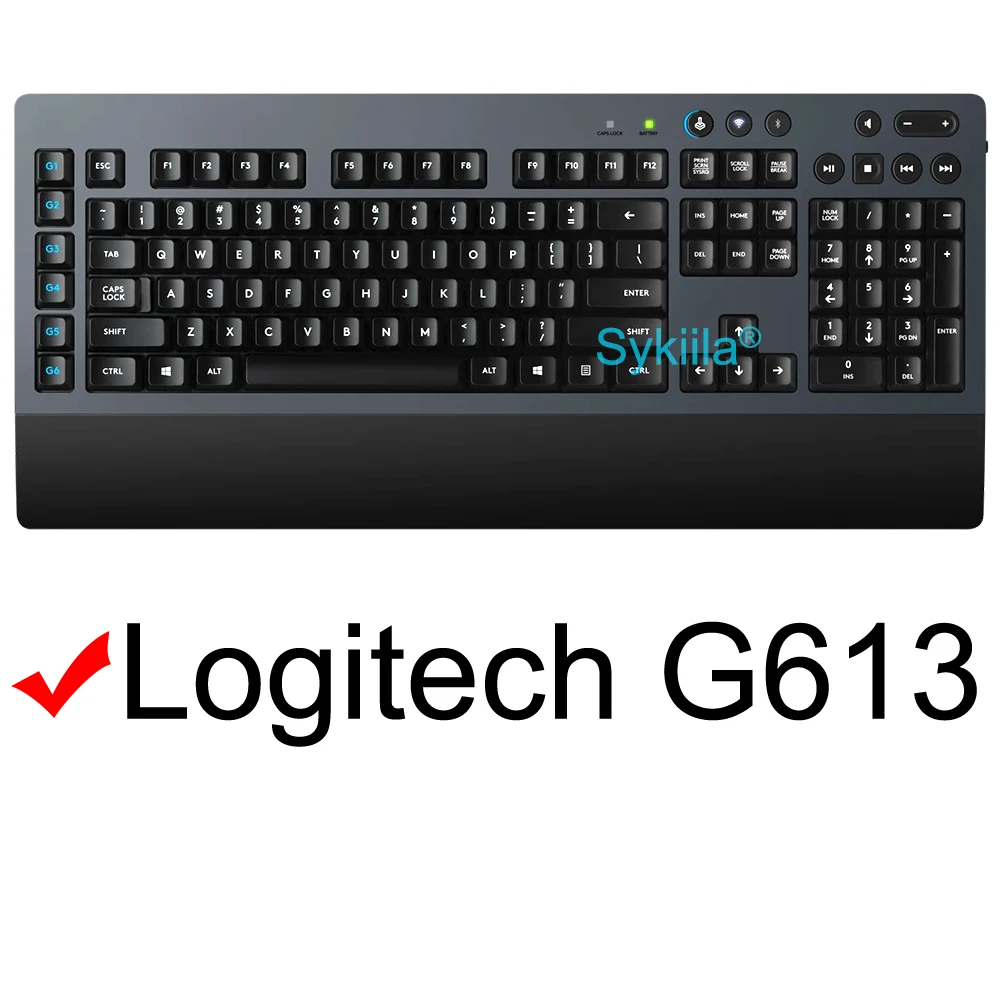 غطاء لوحة المفاتيح لـ Logitech G613 لملحقات حافظة حماية من السيليكون للوحة المفاتيح الميكانيكية Logi