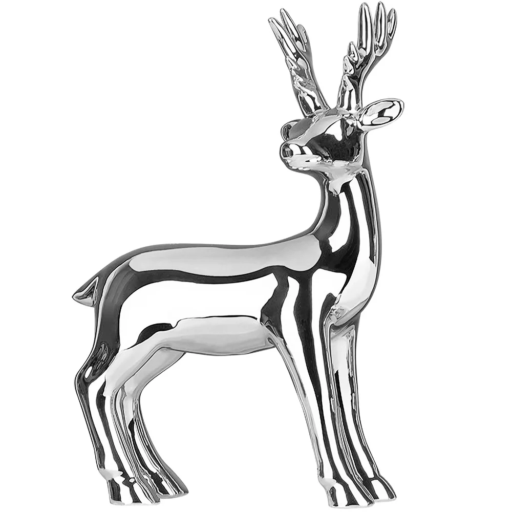 

Small Deer Figurine Decor Ornament Christmas Cute Standing Animal Figurines Home
