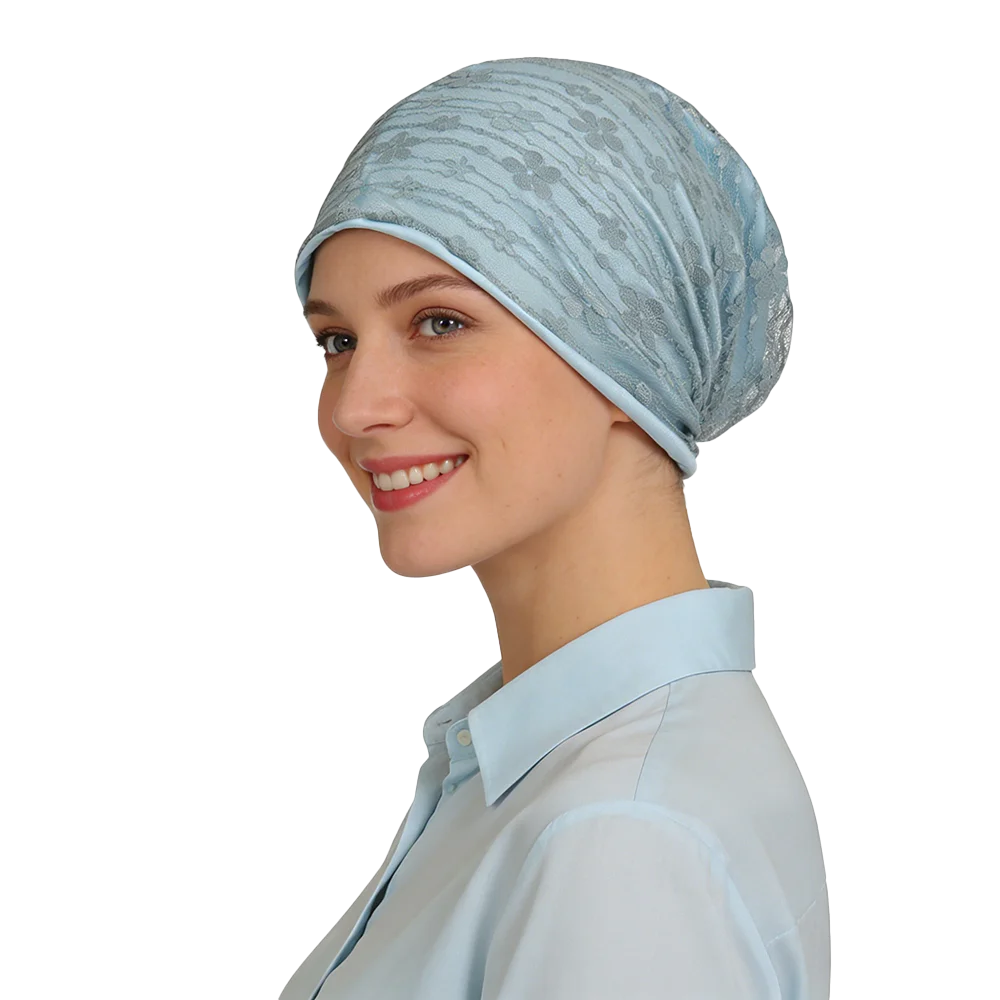 Lockere, lässige Chemo-Schlafmütze, Beanie-Mütze, Kopfbedeckung – Detail 4