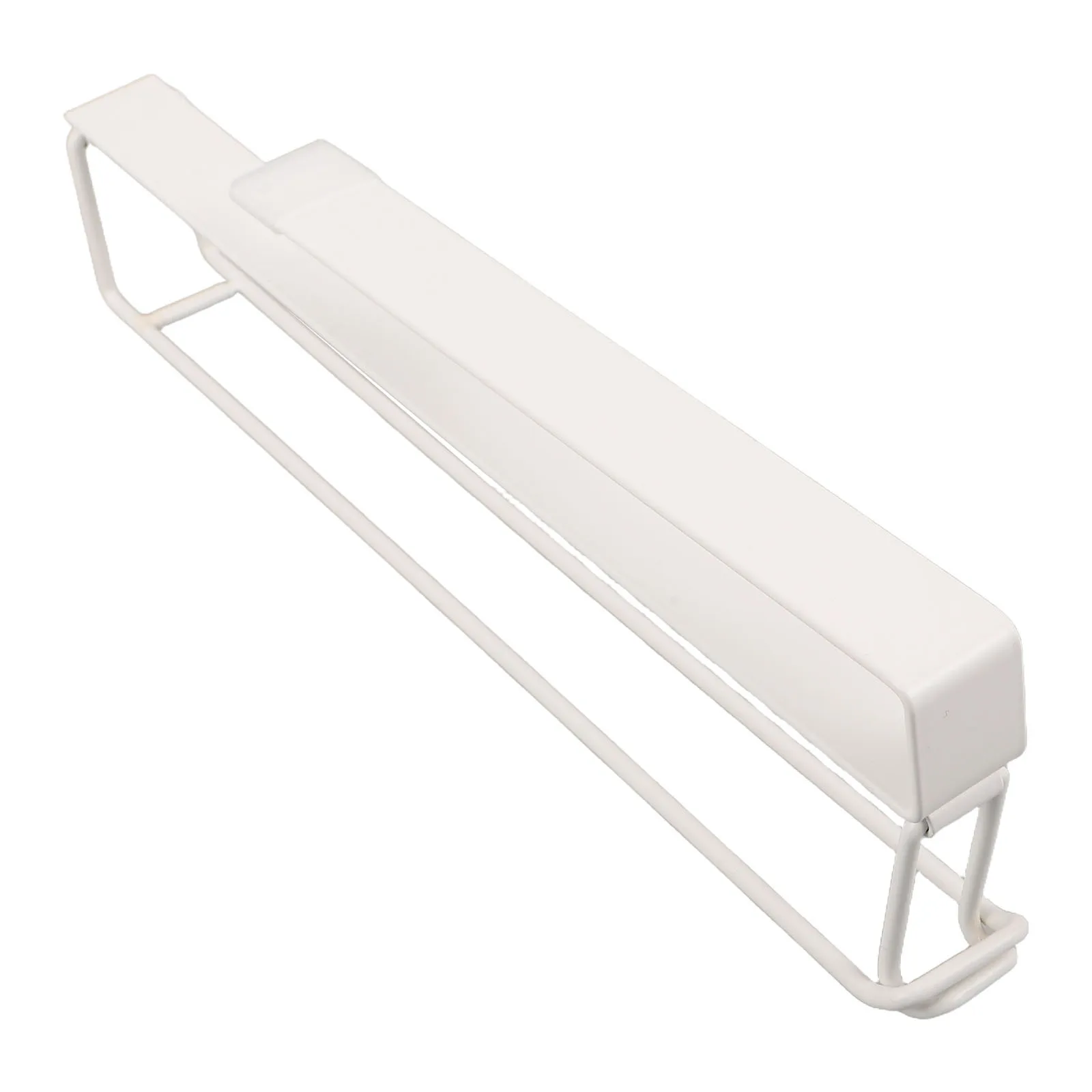 

Iron Paper Towel Holder White No-Drilling Adhesive Toilet Paper Dispenser Under Cabinet Roll Storage Rack Modern Bathroom