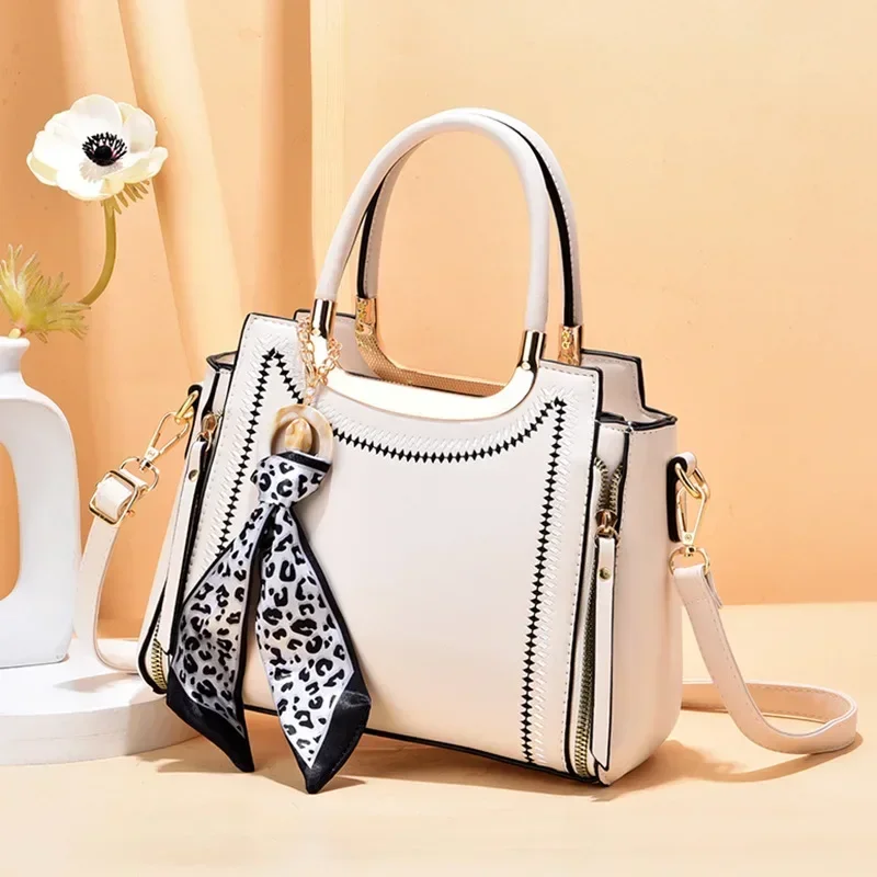 

Women Bag Vintage Handbag Casual Tote Fashion Women Messenger Bags Shoulder Top-Handle Purse Wallet Leather New Black Blue