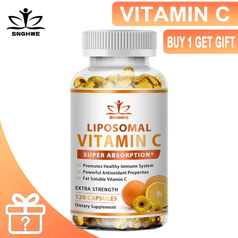 Organic 1450 mg Vitamin C Capsules with Zinc - Antioxidant, Immune Support, Skin Health Nutritional Vitamin Supplement Vegan