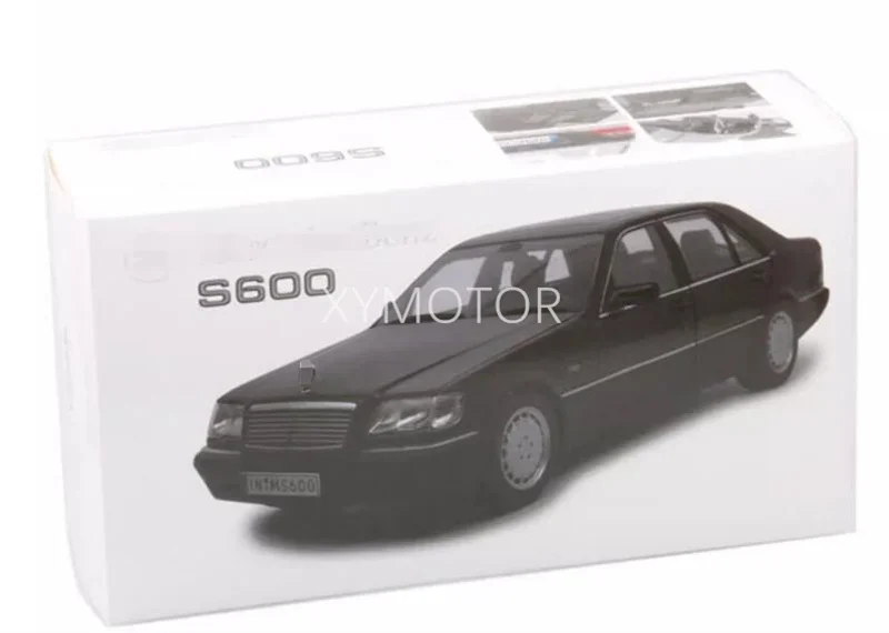 1/18 Model For Mercedes Benz S600 V12 W140 1990 Diecast Model CAR Toys kids Gifts Collection Black/White Metal,Plastic