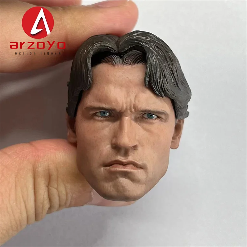 1/6 Arnold T800 Schwarzenegger Head Sculpt Head Carving Model Fit 12 inch Male Soldier Action Figure Body