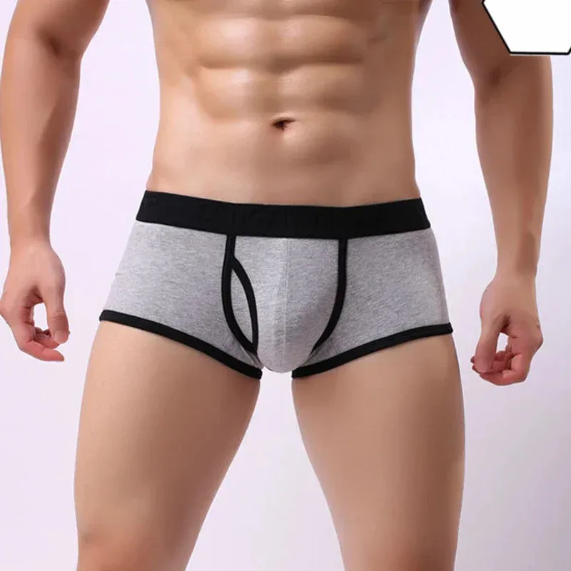 Mens Boxers Cotton Underwear Hot Male Underwear Breathable Underpants Men Sports Panties Shorts Comfortable Boxer