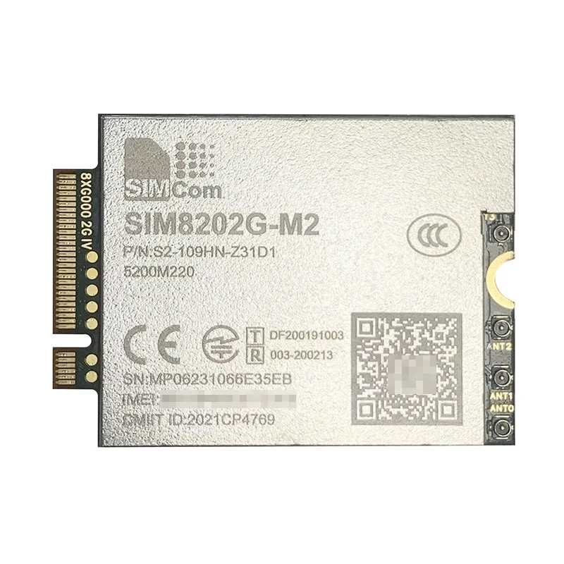 

SIMCOM SIM8202G-M2 M.2 Multi-Band NR/LTE-FDD/LTE-TDD/HSPA+ Sub-6G 5G Module Compatible SIM7912G SIM8200X 2.4Gbps Snapdragon X55