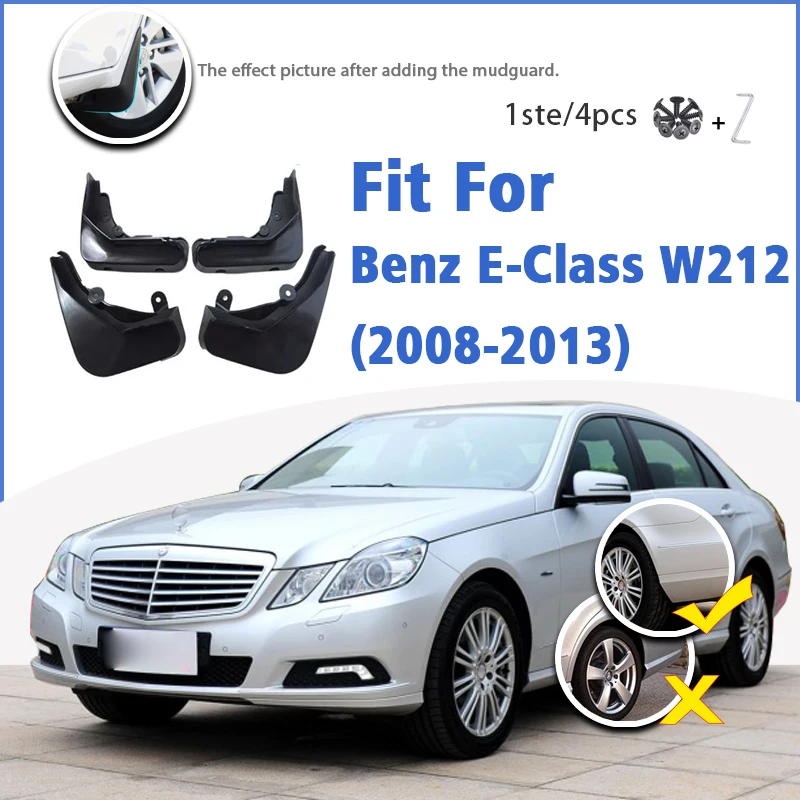 

Mudguard For Benz E Class w212 2008-2013 Front Rear 4pcs Mudflaps Mudguards Car Accessories Auto Styline Splash Guard Fender