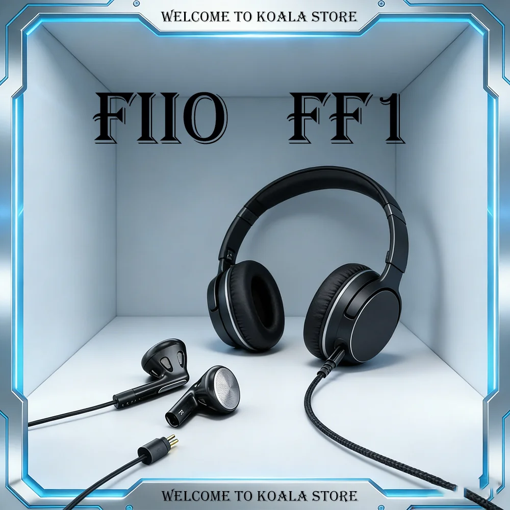 

Наушники FiiO FF1 HiFi проводные, с динамическим драйвером, открытой конструкцией, съемным кабелем и микрофоном, для игр и прослушивания музыки