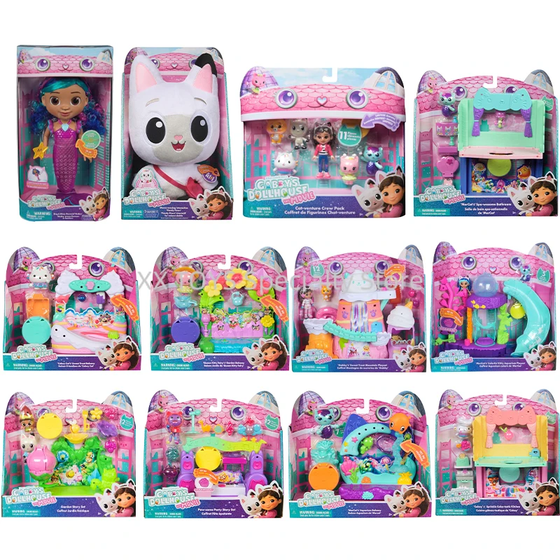 

Кукольный домик Габби: фильм - аквариум MerCat, балкон, сладкое лакомство Габби, горный игровой набор, детская игрушка для ролевых игр, модель