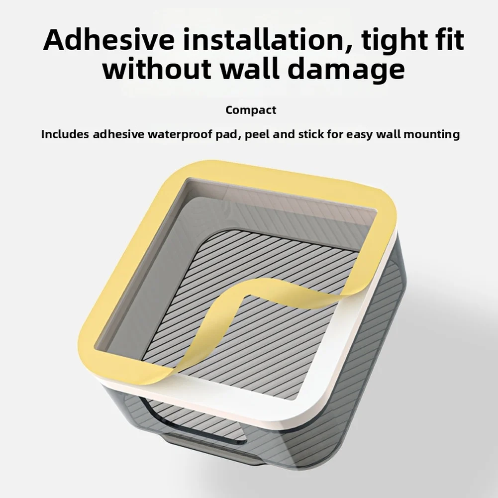 Waterproof Electrical Outlet Cover Box No Drill Sticker Bathroom Kitchen IP24 Protection Transparent PS Material