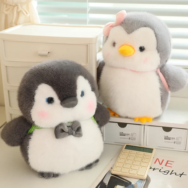 25/32CM Soft Penguin Plush Toys Kawaii Huggable Pillow Stuffed Couple Penguin Doll Birthday Gift Home Decor