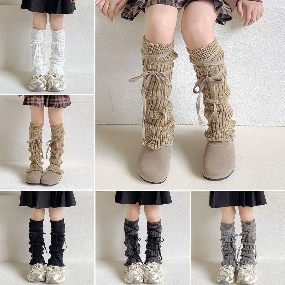 

Korean Style Solid Color Kids Lace Leg Warmers Elastic Lace Trim Foot Cover Soft Fabric Knitted Lolita Style Socks Lolita Style