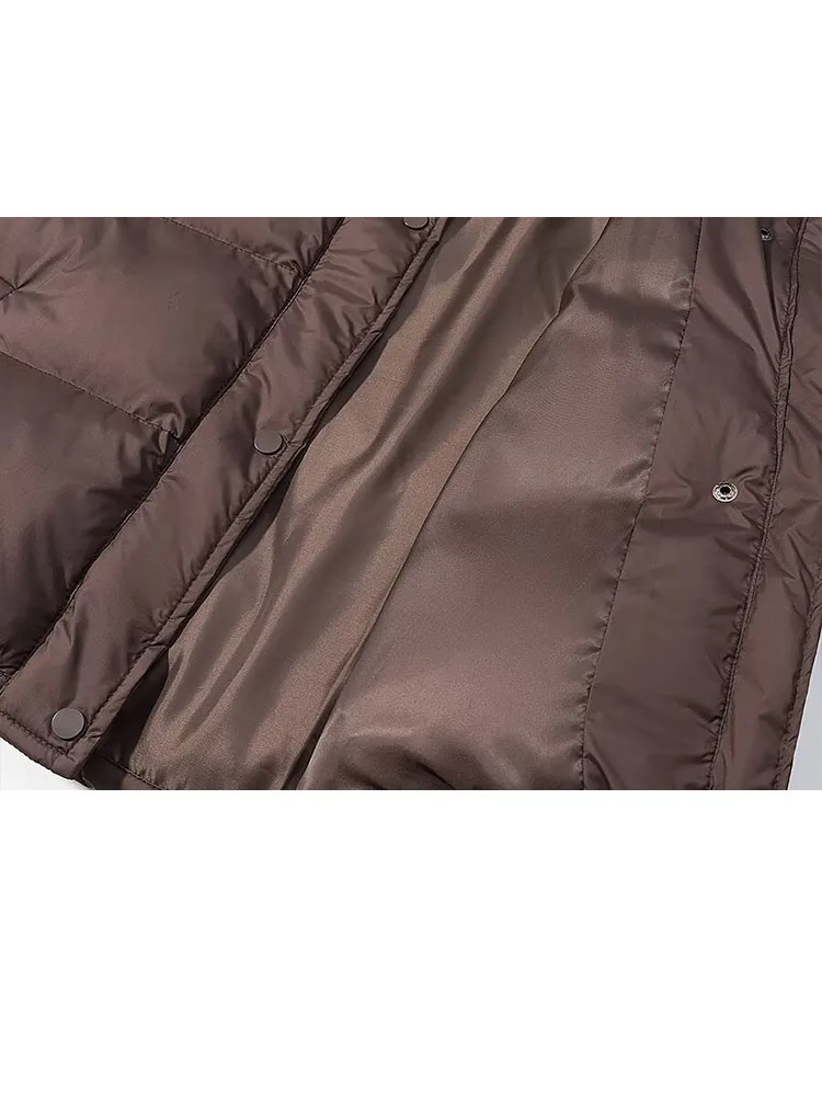 HH Frauen Mode Abnehmbare Hut Handgefüllte Baumwolle Winter Baumwolle Mantel Weibliche Casual Lose Streetwear Verdickte Warme Kurze Jacke