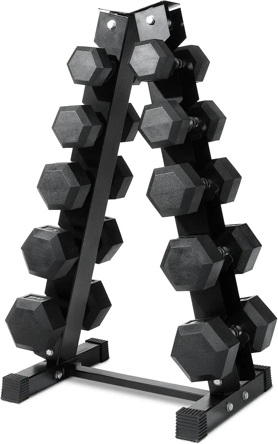 

Ritfit 5-650 LBS PVC Encased Hex Dumbbell Sets with Optional Rack for Home Gym, Hand weight with Chrome Handle for Strength